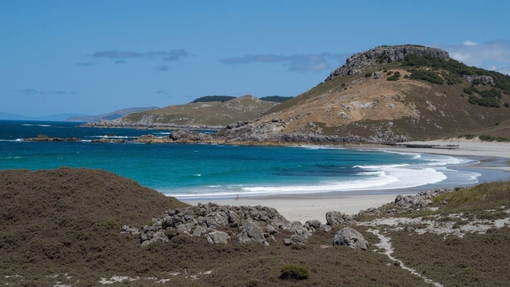 Horizonte desde Praia dos Raposiños, Galicia, A Coruña
