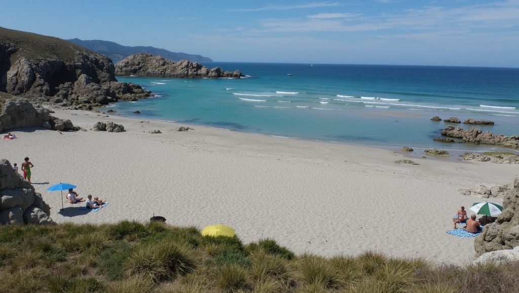 Entorno natural de Praia dos Ripibelos en A Coruña