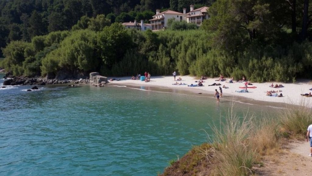 Aguas de Praia dos Seixos en Nigrán (Pontevedra)