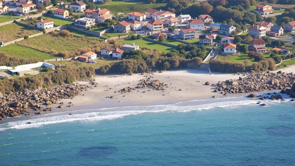 Entorno natural de Praia dos Seixos en Pontevedra