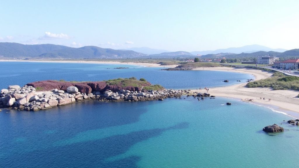 Panorámica de Praia Lapa, Pontevedra