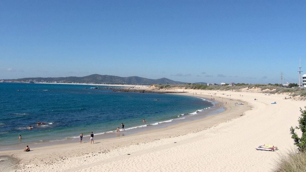 Aguas de Praia Lapa en Sanxenxo (Pontevedra)