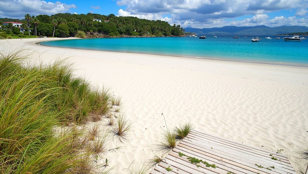 Entorno natural de Praia Lavapáns en Pontevedra