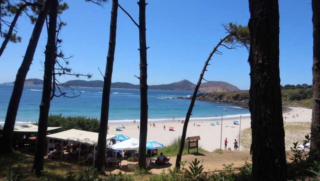 Panorámica de Praia Matilde, Pontevedra