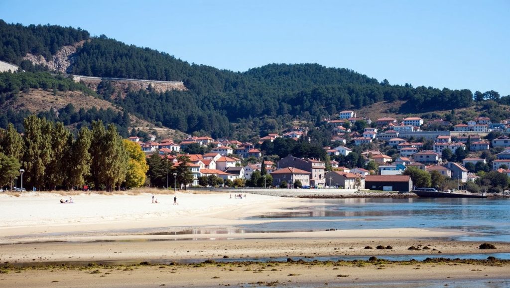 Aguas de Praia Nova do Latón en Moaña (Pontevedra)