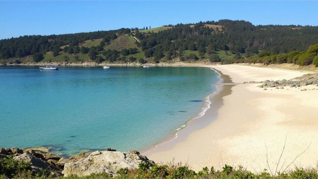 Panorámica de Praia Nudista da Insua, A Coruña