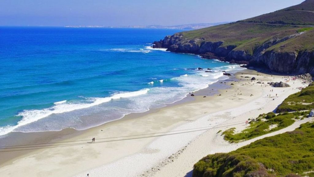 Aguas de Praia Nudista da Insua en Galicia (A Coruña)