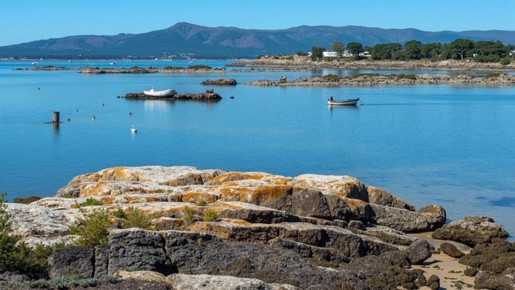 Praia Pequena dos Espiños en A Illa de Arousa (Pontevedra)