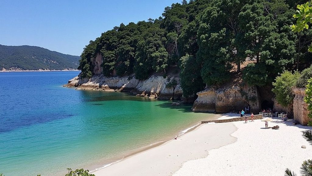 Entorno natural de Praia Sartaxés en A Coruña