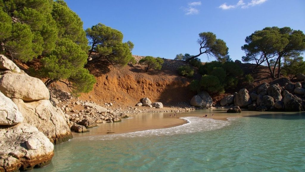 Amplia vista de Punta Negra, Calvià, Mallorca