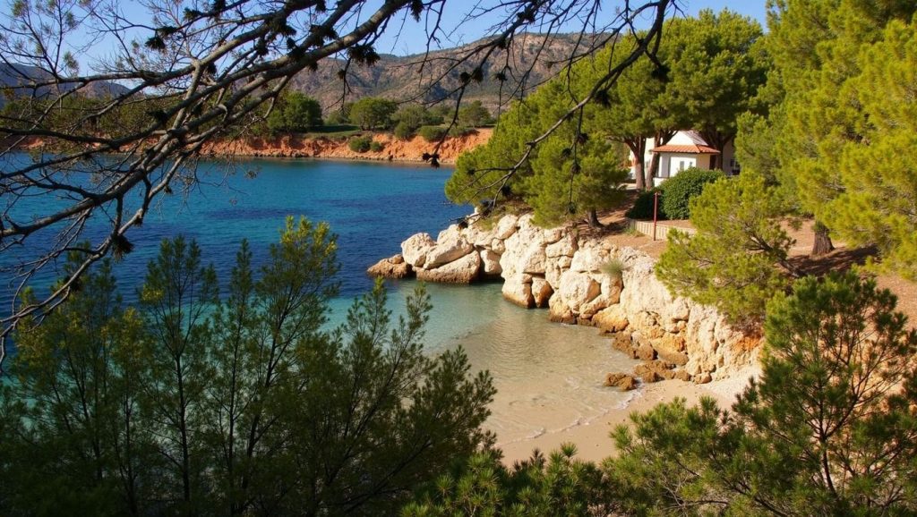 Vista de Punta Negra desde la orilla, Calvià