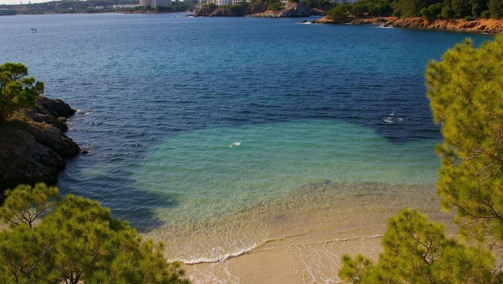 Acceso a Punta Negra desde el aparcamiento, Calvià