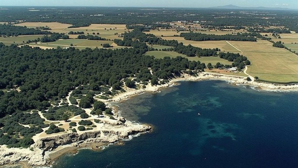Línea de costa en Racó de s'Arena, Llucmajor