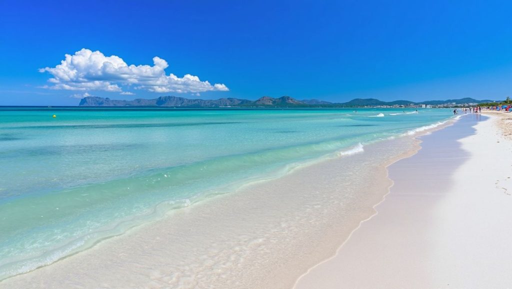 Agua y arena en Racó de ses Barreres, Alcúdia
