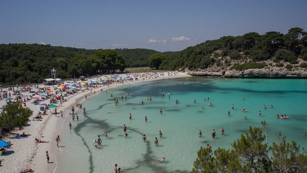 Panorámica de S'Amarador con cielo despejado, Santanyí