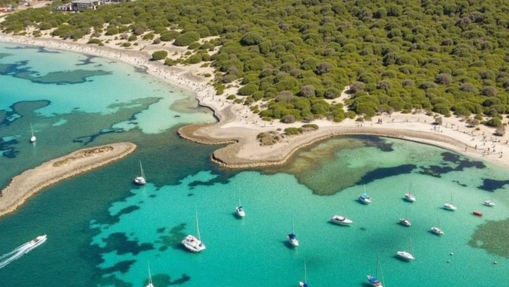 Textura de arena en S'Arenal Gran, Ses Salines / Campos, Mallorca