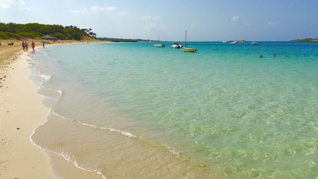 Vista del litoral en S'Arenal Gran, Ses Salines / Campos