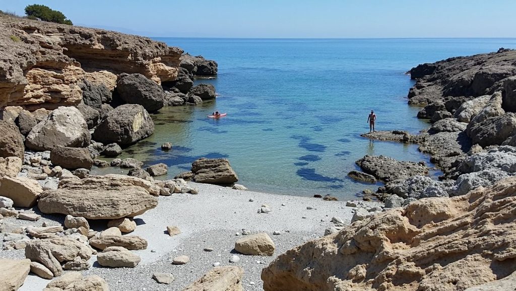 Olas rompiendo en s'Arenalet d'es Verger, Artà