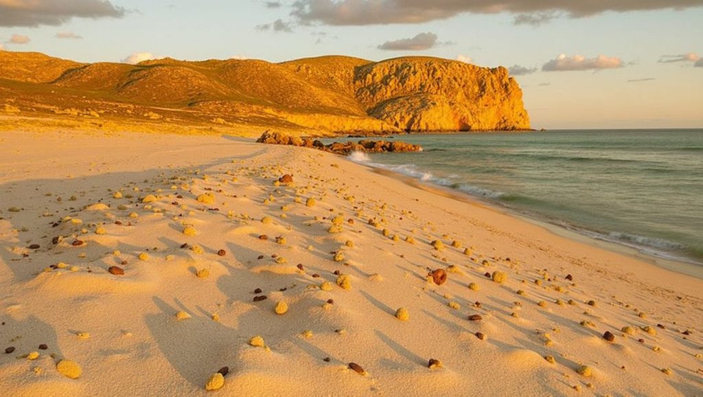 Detalle del agua en S'Arenalet de Son Colom, Artà, Mallorca