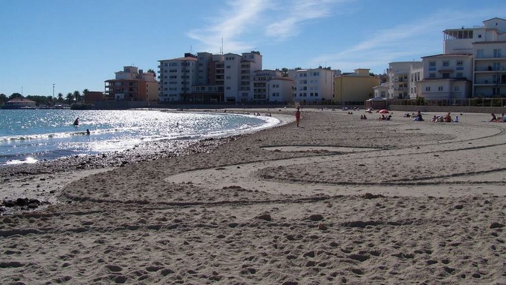 Detalle del agua en S'Illot, Sant Llorenç des Cardassar, Mallorca
