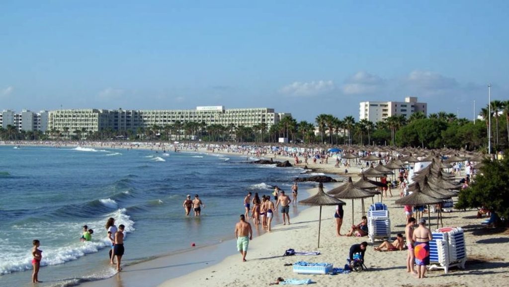 Costa de Sant Llorenç des Cardassar desde Sa Coma, Mallorca