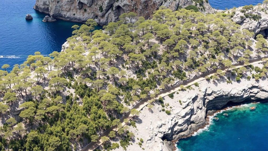 Vista de Sa Foradada en Deià, Mallorca