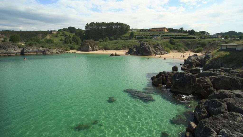 Entorno natural de Sablera d'Entrellusa en Asturias