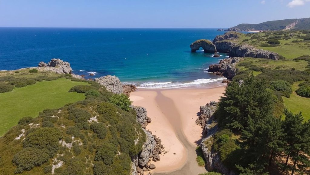 Panorámica de Sablera Rebolleres, Asturias