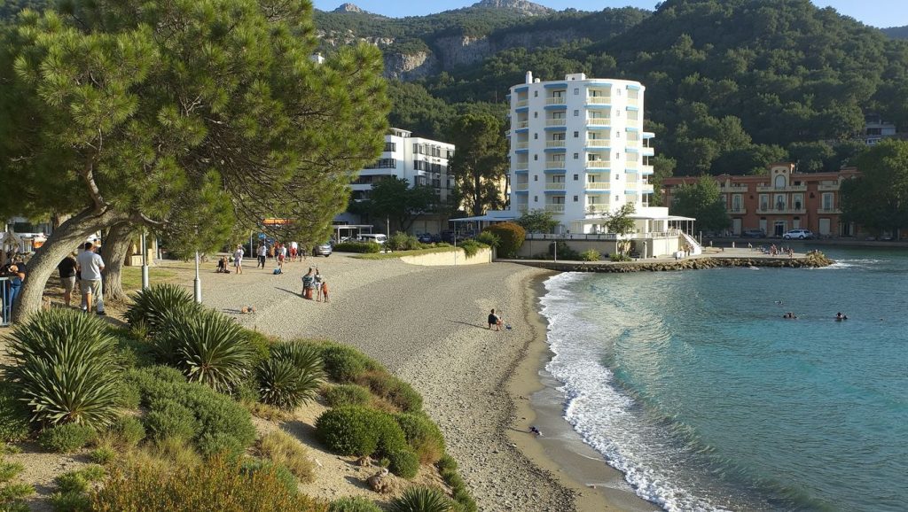 Acceso a Sant Elm desde el aparcamiento, Andratx