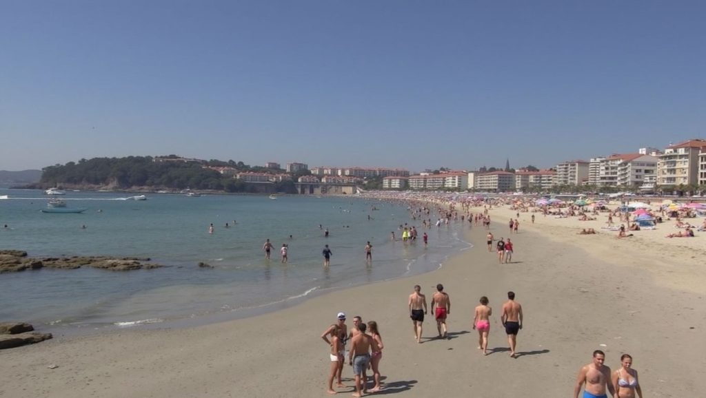 Aguas de Santa Mariña en Sanxenxo (Pontevedra)