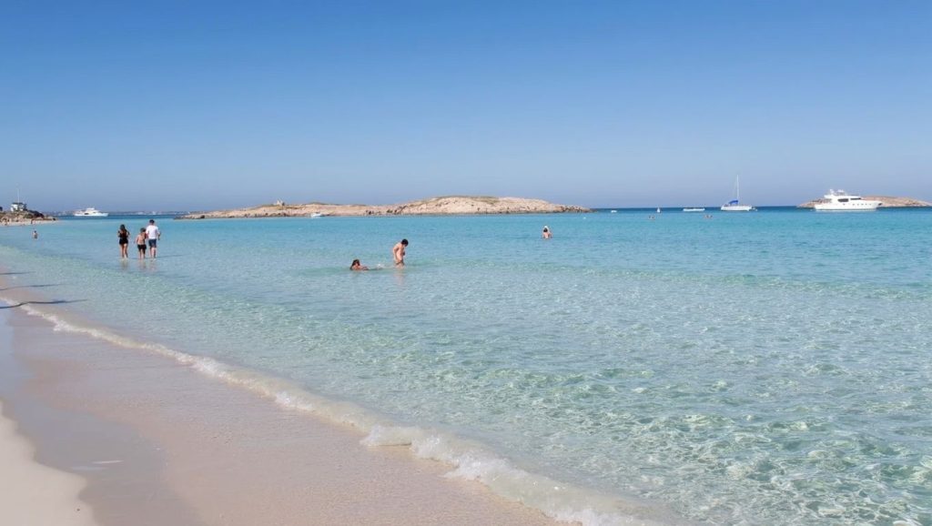 Detalle del agua en Ses Illetes, Formentera, Formentera