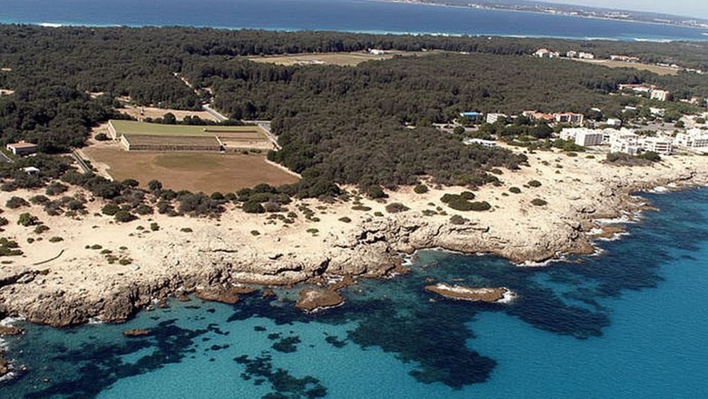 Acantilados y costa de Caló d'en Trull (Formentera),  ()