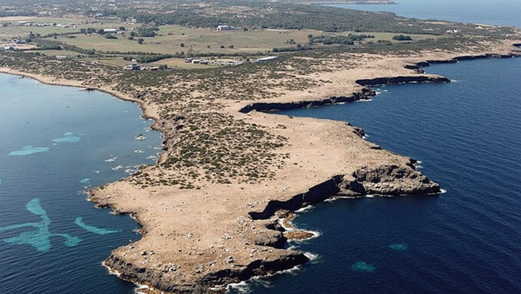 Entorno natural de Caló de s'Oli (Formentera) en 