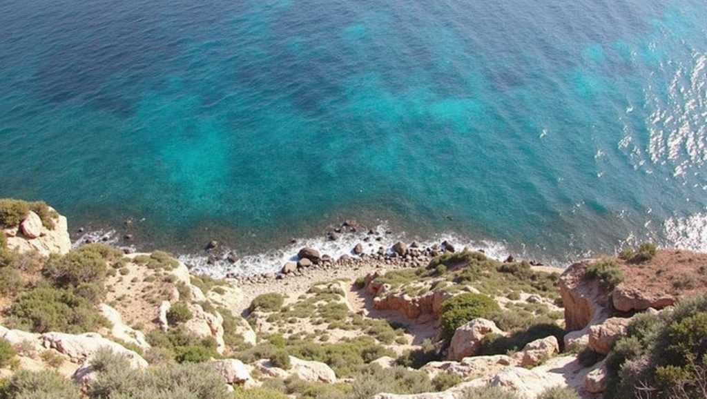 Panorámica de Cala Codolar (Formentera), 