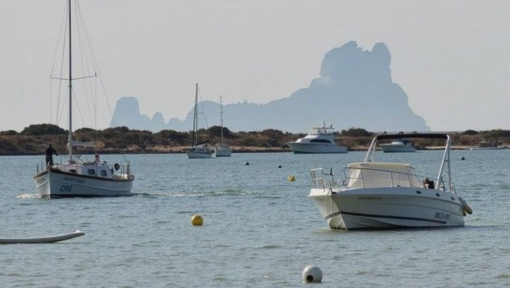 Panorámica de Estany des Peix (Formentera), 