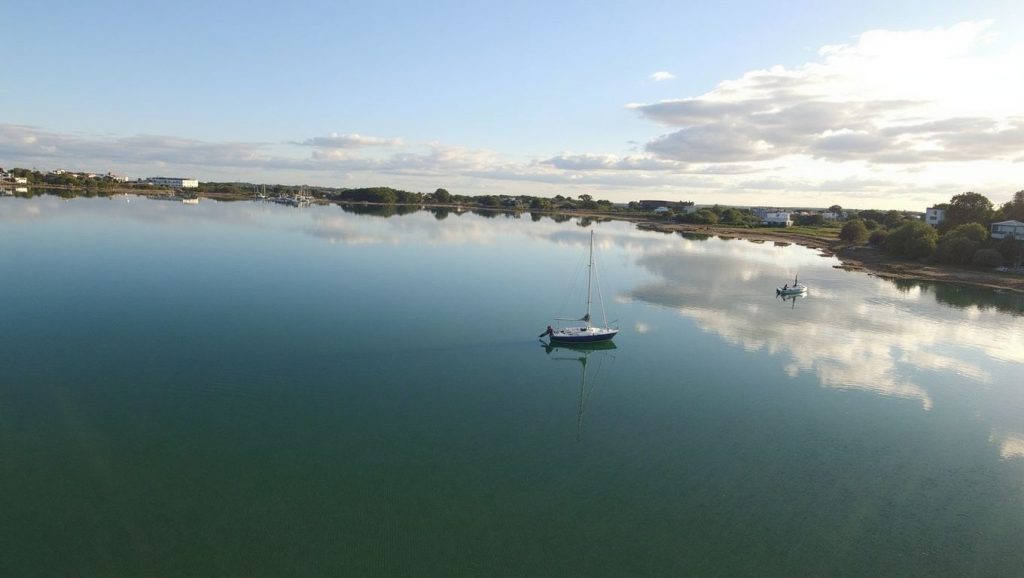 Entorno natural de Estany des Peix (Formentera) en 