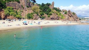 Plage du Suveret (Théoule-sur-Mer, Alpes-Maritimes)