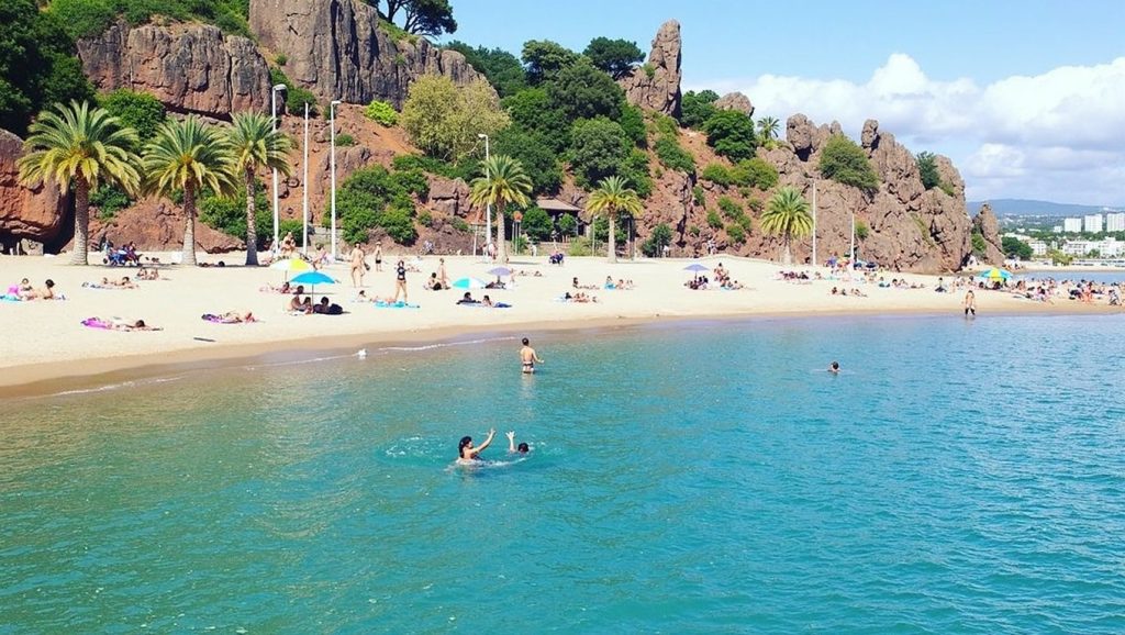 Plage de la Petite-Fontaine - Théoule-sur-Mer, Côte d'Azur