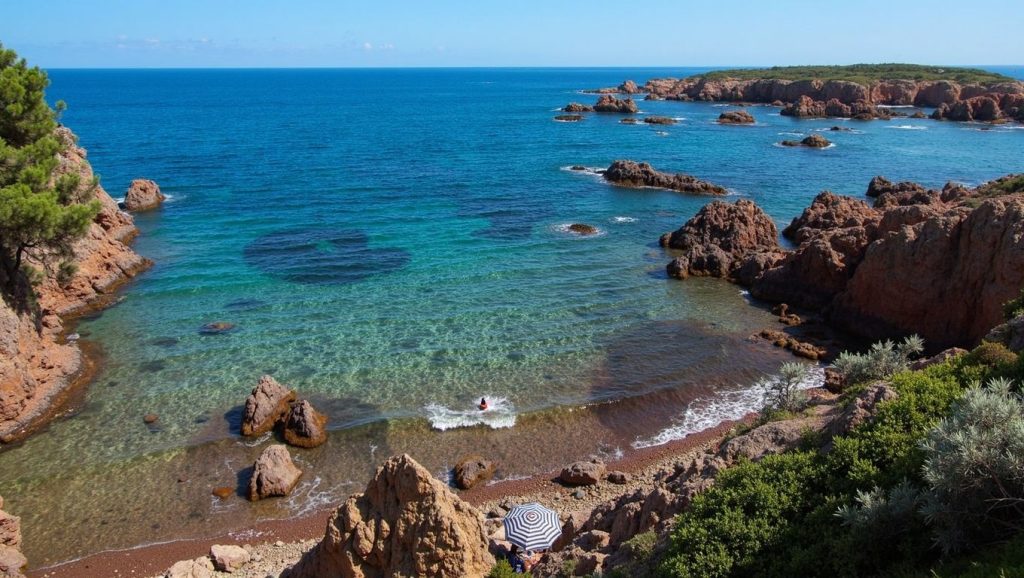 Beach Brieux - Saint-Raphaël, Côte d'Azur