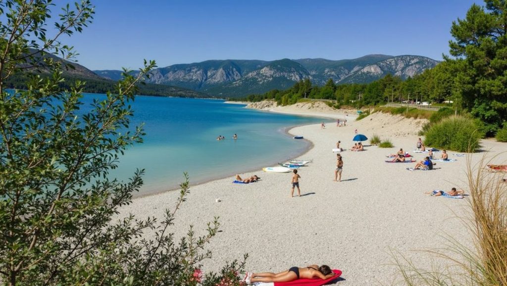 Plage Vigne d'Aiguines - Les Salles-sur-Verdon, Côte d'Azur