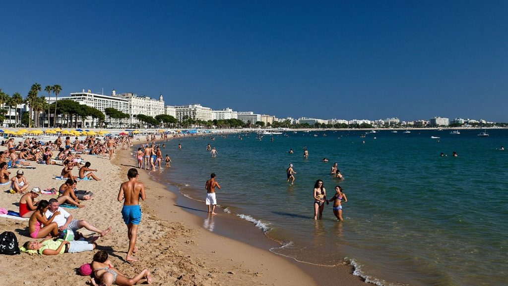 Plage des dauphins - Cannes, Côte d'Azur