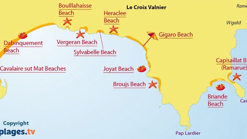 Plage du Vergeron - La Croix-Valmer, Côte d'Azur