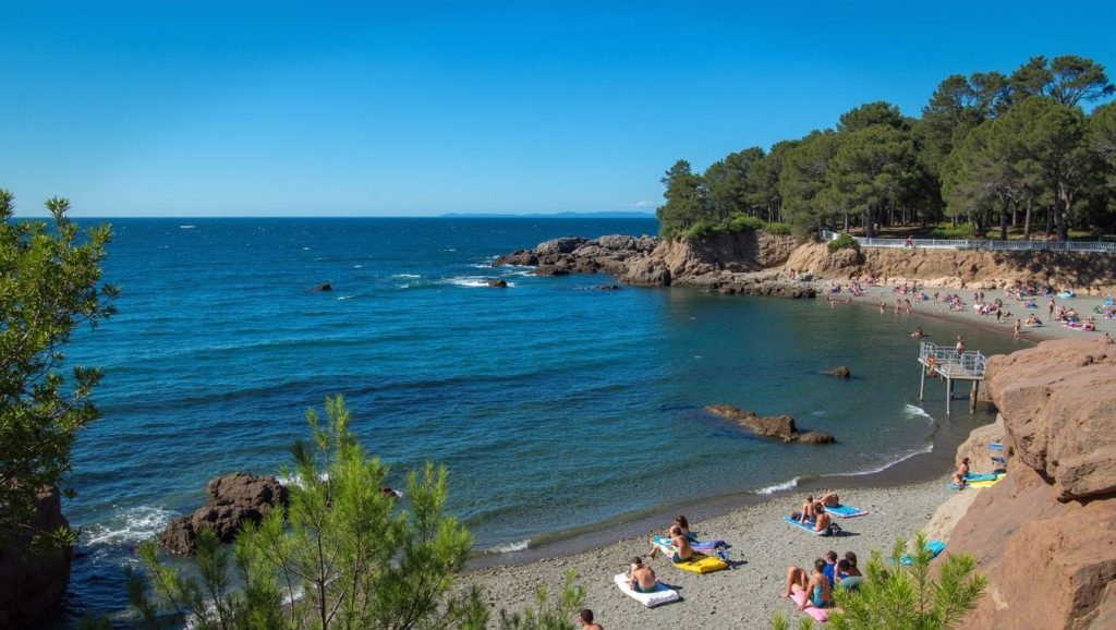 Plage de Boulouris - Saint-Raphaël, Côte d'Azur