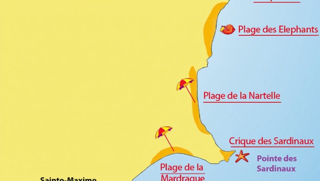 Plage de la Garonnette - Sainte-Maxime, Côte d'Azur