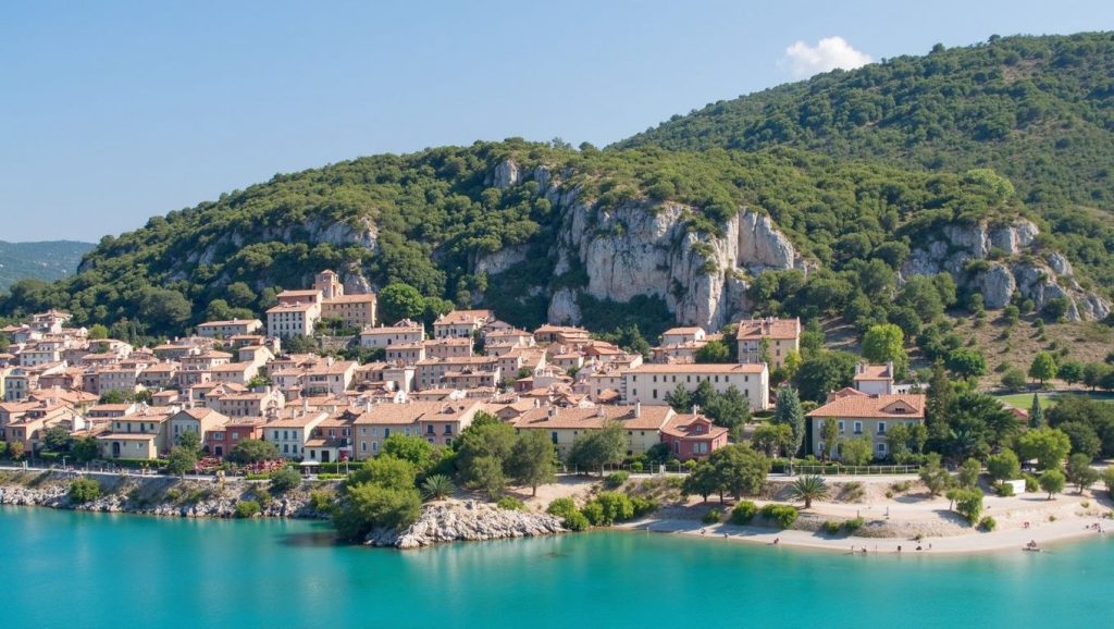 Plage de Bauduen - Bauduen, Côte d'Azur