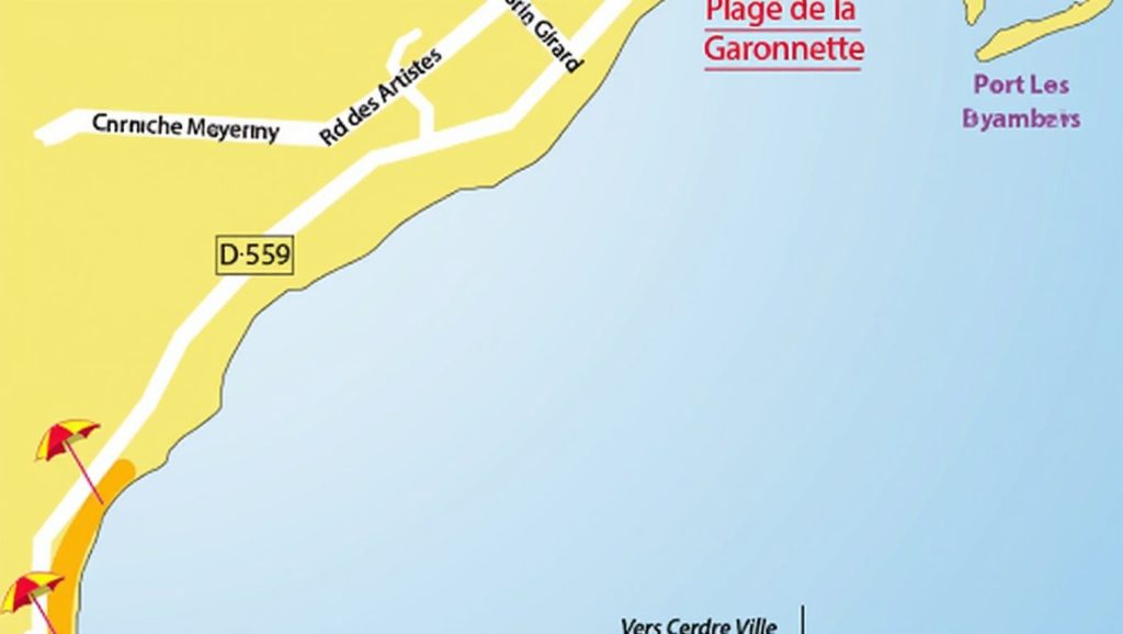 Plage de la Garonnette - Sainte-Maxime, Côte d'Azur