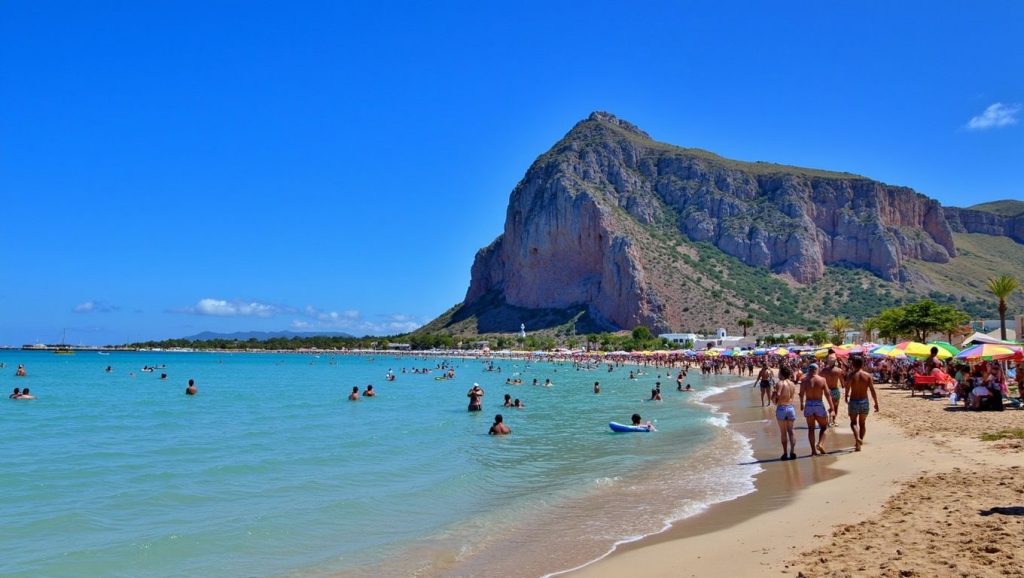 Playa Costa Viola en Messina, Sicilia