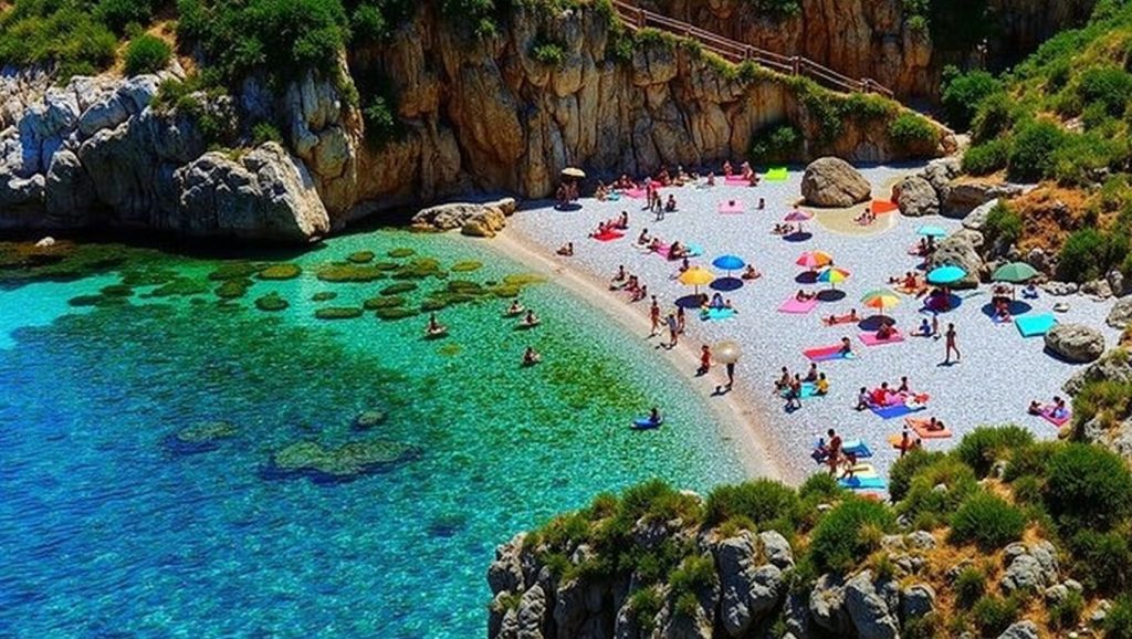 Vista general de Cala Grottazza, San Vito Lo Capo