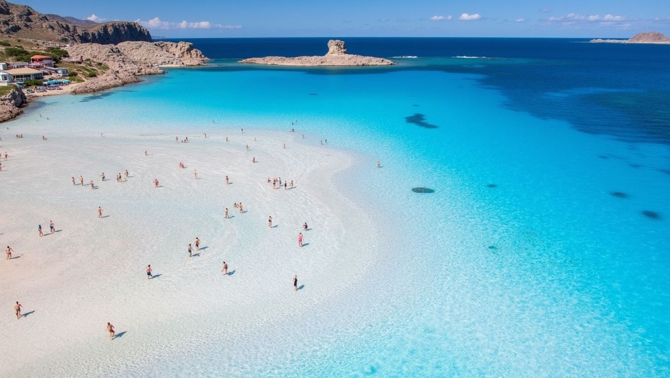 La Pelosa Stintino Cerdeña aguas turquesas arena blanca torre aragonesa