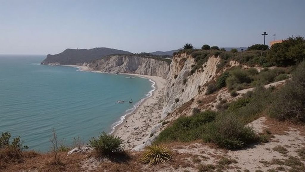 Panorámica de Lido Azzurro con cielo despejado, Porto Empedocle